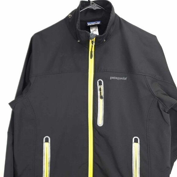 Patagonia Men's Size 32 Black Full Zip Lightweight Windbreaker Active Jacket - Picture 2 of 9